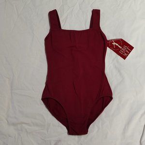 COPY - PrimaSoft Maroon Square Neck Tank Leotard Adult Small